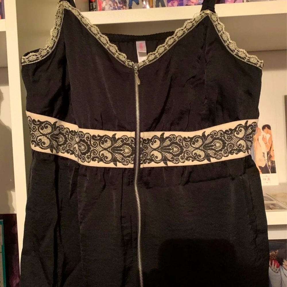 black and white lingerie top from xhilaration